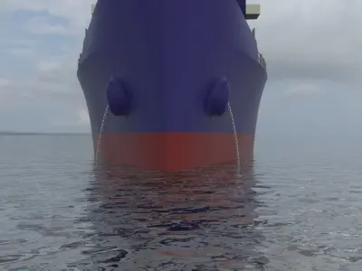 Container ship  Free 3D model