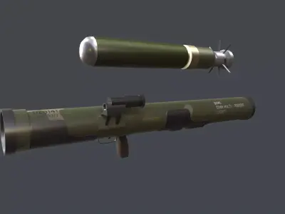 DZG-141 China thermobaric launcher 3D model