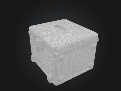 bullet box Low-poly 3D model