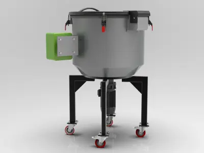 Plastic Granule Vertical Mixer 3D model