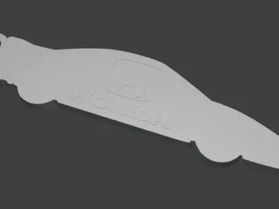 NSX NA1 Silhouette Keychain- 3D Printable Model 3D print model