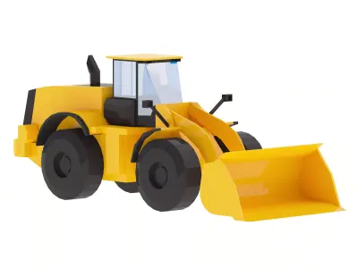 Loader Construction 792 Simplified Low-poly 3D model