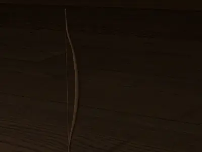 War Bow  Game Ready Low Poly 3D Model FREE Free low-poly 3D model