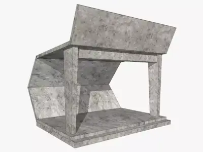 Beton Construction Low-poly 3D model
