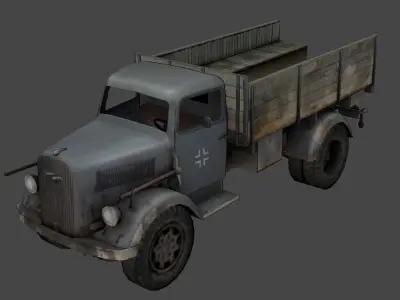Military Vehicle Pack Low-poly 3D model