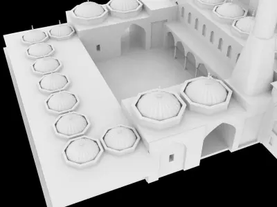 Sharjah Mosque  3D model