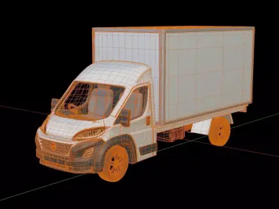 Fiat Ducato Cargo Truck 3D model