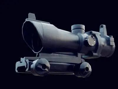 acog scope - low poly PBR Low-poly 3D model