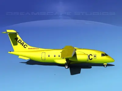 Dornier 328Jet ADAC 3D model