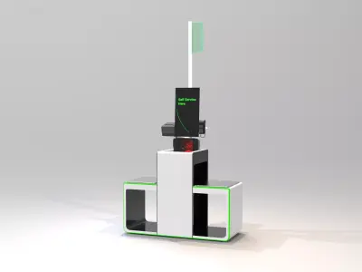 Self checkout design 3D model