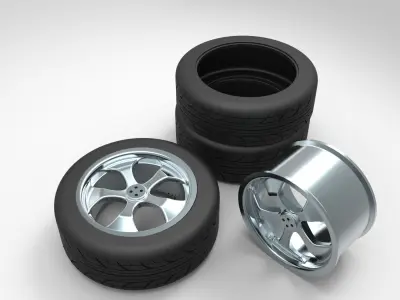tire rim  Free 3D model