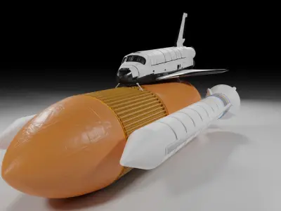 Spaceshuttel 3d model space shuttle on egg Free 3D model