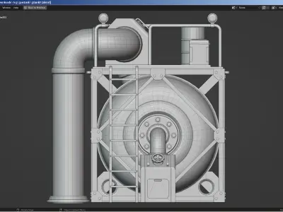 Industrial Gas Tank 3D model purchase