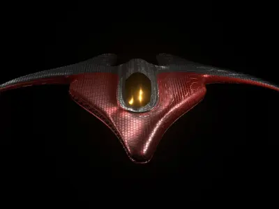 Spaceship futuristic Free low-poly 3D model