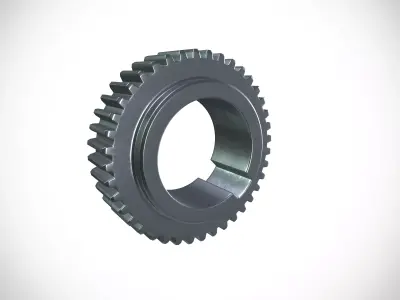 Gear 1 Low-poly 3D model