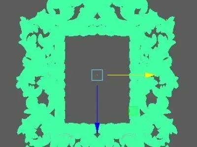 2 mirror 3d model for cnc machines 3D model