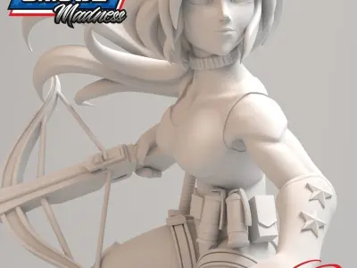 GI JOE Character Scarlett Full-figure Pose 02 3D print model