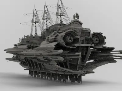 Cathedral Airship 8 3D model