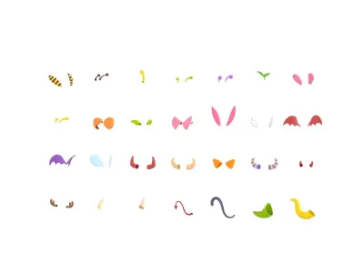 Monster Accessories Pack 3D model