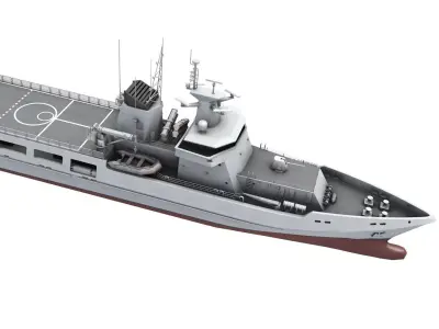 Arafura-class offshore patrol vessel 3D model