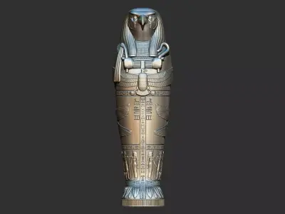 Egyptian Horus Sarcophagus statue 3d printable model 3D print model
