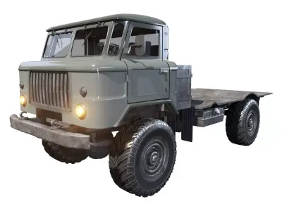 gaz truck 3D model from CGTrader