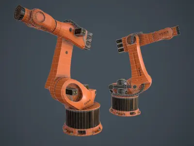 Kuka robot Low-poly 3D model