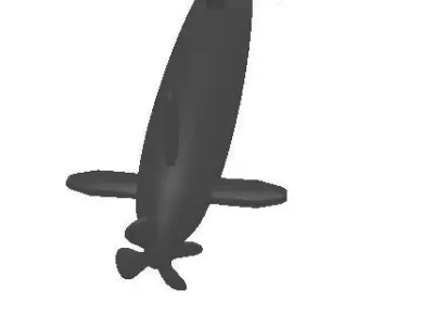 Submarine Low-poly 3D model