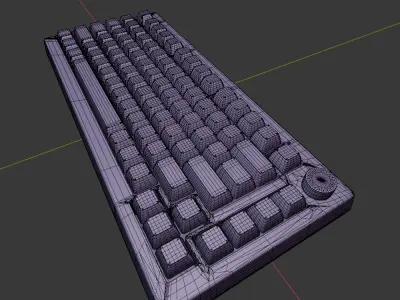 Keyboard 3D model get