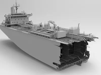 Collection of wrecked ships 02 3D Model Pack