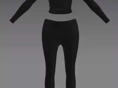 Woman Clothing 395 Low-poly 3D model