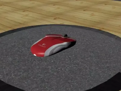 computer mouse Low-poly 3D model