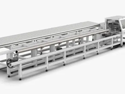 Automatic Pipe Cutting Machine 3D model