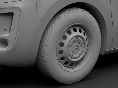 Citroen Dispatch 2020 wheel 3D model