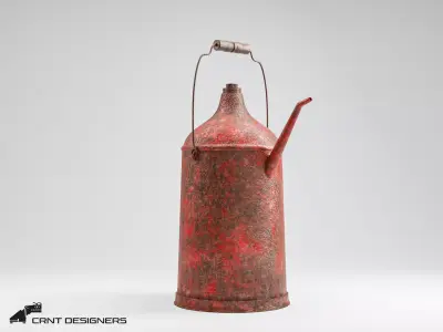 Old Oil Can Low-poly 3D model purchase