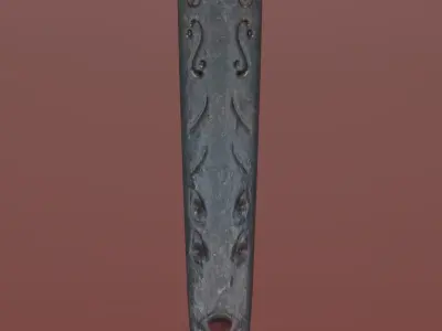 Warlock Dagger Low-poly 3D model