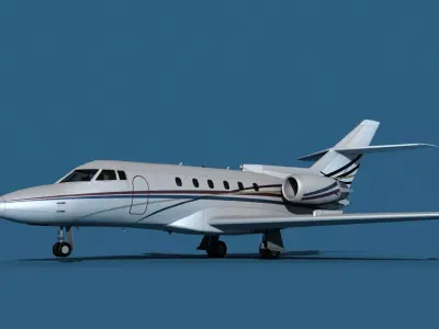 Hawker Siddley 800SR V07 3D model