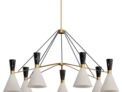 Ramsey 6 Light Linear Chandelier By Arhaus 3D model