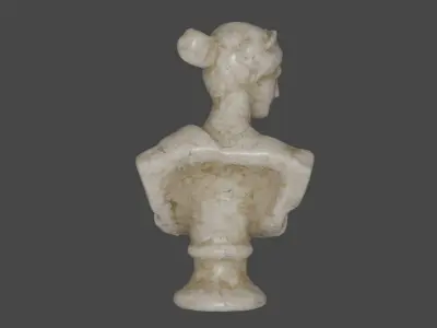 Bust Statuette 3D model Low-poly 3D model