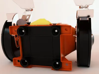 Bench grinder Low-poly 3D model shop