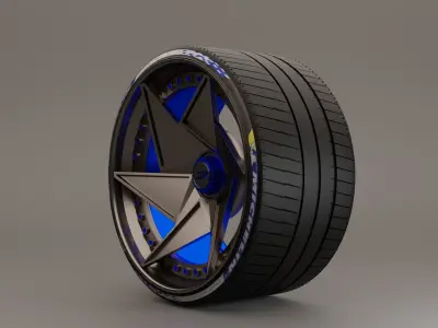 JRC FinalFighters with Mishelin tyres 3D model