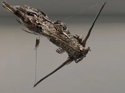 Crossbow stylized 3D model