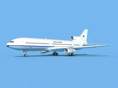 Lockheed L-1011 Royal Airforce 1 3D model