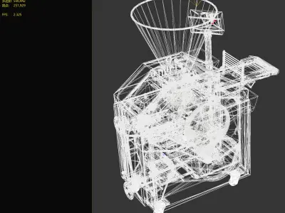 Volumetric dough divider 3D model