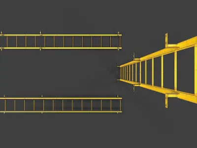 Ladder V01 - High Poly 3D model