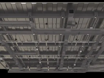 Pipe Ceiling 3D model purchase