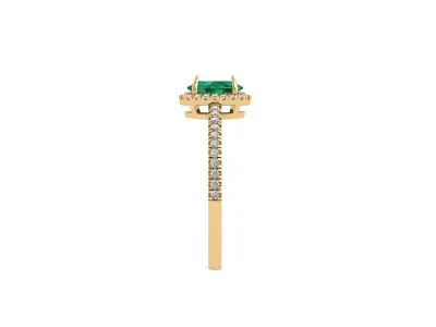 Oval Solitaire Ring 3D print model 21