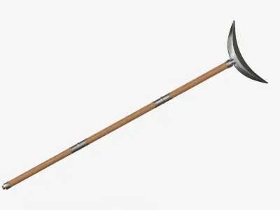Japanese Spear Yauki Nari Yari 4 colors 3D model