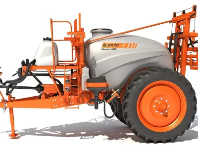 Jacto Trailed Farm Sprayer 3D model