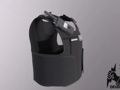 Police Patrol Vest Low-poly 3D model